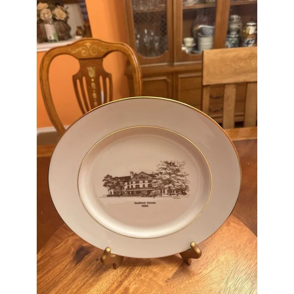 Vintage Guilford HOUSE 1882 & HAYDN HALL 1902 Dinner Plates A Set Of 2